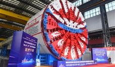 14.33米！中国电建最大直径泥水平衡盾构机下线