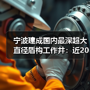 宁波建成国内最深超大直径盾构工作井:近20层楼高(图4) 宁波建成国内最深超大直径盾构工作井:近20层楼高(图4)