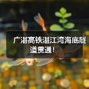 广湛高铁湛江湾海底隧道贯通！