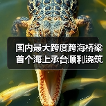 国内最大跨度跨海桥梁首个海上承台顺利浇筑完成(图2) 国内最大跨度跨海桥梁首个海上承台顺利浇筑完成(图2)