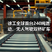 徐工全球首台240吨混动、无人驾驶双桥矿车正式下矿运行（图4）