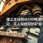 徐工全球首台240吨混动、无人驾驶双桥矿车正式下矿运行（图3）