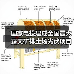 国家电投建成全国最大露天矿排土场光伏项目(图2) 国家电投建成全国最大露天矿排土场光伏项目(图2)