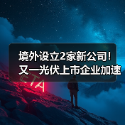 境外设立2家新公司！又一光伏上市企业加速全球化