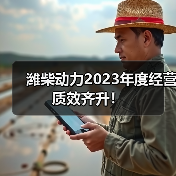 潍柴动力2023年度经营质效齐升！