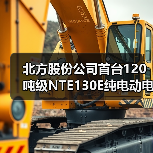 北方股份公司首台120吨级NTE130E纯电动电动轮矿用车成功下线（图1）