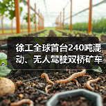 徐工全球首台240吨混动、无人驾驶双桥矿车正式下矿运行（图1）