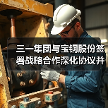 三一集团与宝钢股份签署战略合作深化协议并为联合实验室揭牌(图4) 三一集团与宝钢股份签署战略合作深化协议并为联合实验室揭牌(图4)