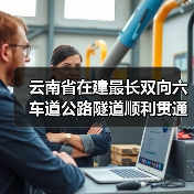 云南省在建最长双向六车道公路隧道顺利贯通(图3) 云南省在建最长双向六车道公路隧道顺利贯通(图3)