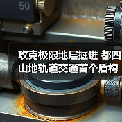 攻克极限地层掘进 都四山地轨道交通首个盾构隧道贯通（图3）