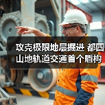 攻克极限地层掘进 都四山地轨道交通首个盾构隧道贯通（图1）