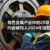 有色金属产业中的28项内容被列入2024年调整指导淘汰类目录（图4）