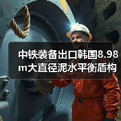 中铁装备出口韩国8.98m大直径泥水平衡盾构机下线(图4) 中铁装备出口韩国8.98m大直径泥水平衡盾构机下线(图4)