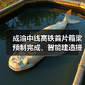 成渝中线高铁首片箱梁预制完成，智能建造提速效率提升（图3）