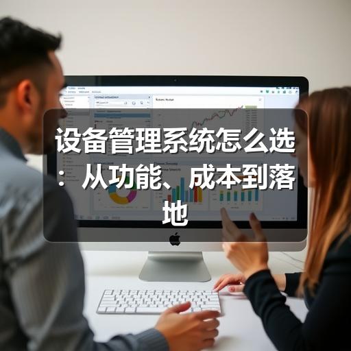 设备管理系统怎么选:从功能、成本到落地的对比思路