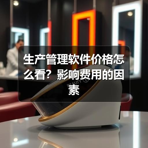 生产管理软件价格怎么看?影响费用的因素与选型建议