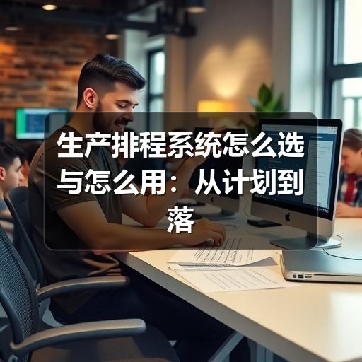 生产排程系统怎么选与怎么用:从计划到落地的实用指南