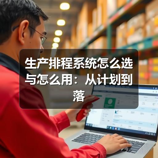 生产排程系统怎么选与怎么用:从计划到落地的实用指南
