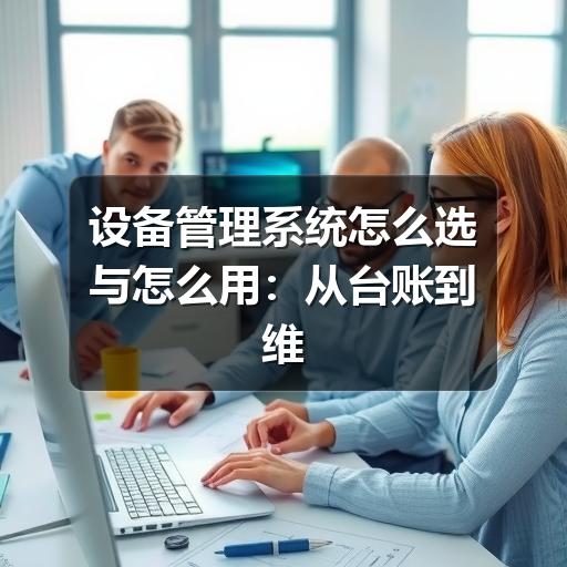 设备管理系统怎么选与怎么用:从台账到维护闭环的实用指南