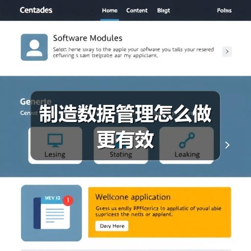 制造数据管理怎么做更有效