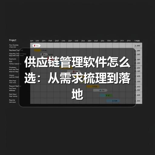 供应链管理软件怎么选:从需求梳理到落地使用的实用指南