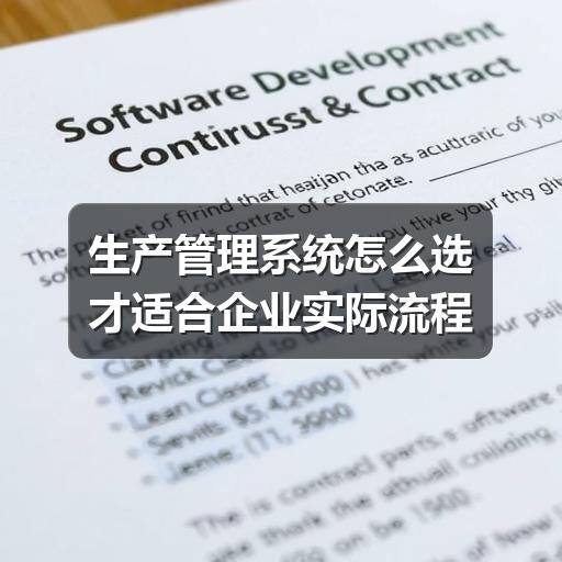 生产管理系统怎么选才适合企业实际流程
