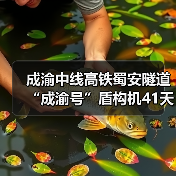 成渝中线高铁蜀安隧道“成渝号”盾构机41天创全国纪录(图2) 成渝中线高铁蜀安隧道“成渝号”盾构机41天创全国纪录(图2)