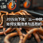 20万台下线！三一中挖如何实现技术与品质的双突破？（图1）
