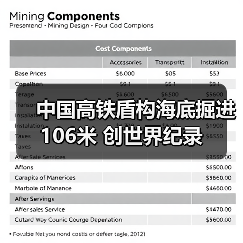 中国高铁盾构海底掘进106米 创世界纪录（图4）