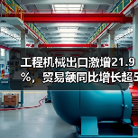 工程机械出口激增21.9%，贸易额同比增长超5%（图4）