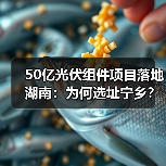50亿光伏组件项目落地湖南：为何选址宁乡？（图2）