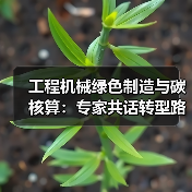 工程机械绿色制造与碳核算：专家共话转型路径（图3）