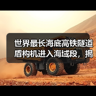 世界最长海底高铁隧道盾构机进入海域段，揭秘穿海施工技术突破（图2）