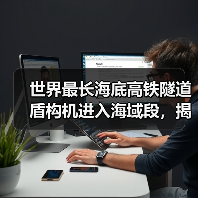 世界最长海底高铁隧道盾构机进入海域段，揭秘穿海施工技术突破（图4）