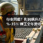 行业回暖?利润飙升25%-35% 柳工全年营收目标达346亿元(图2) 行业回暖?利润飙升25%-35% 柳工全年营收目标达346亿元(图2)