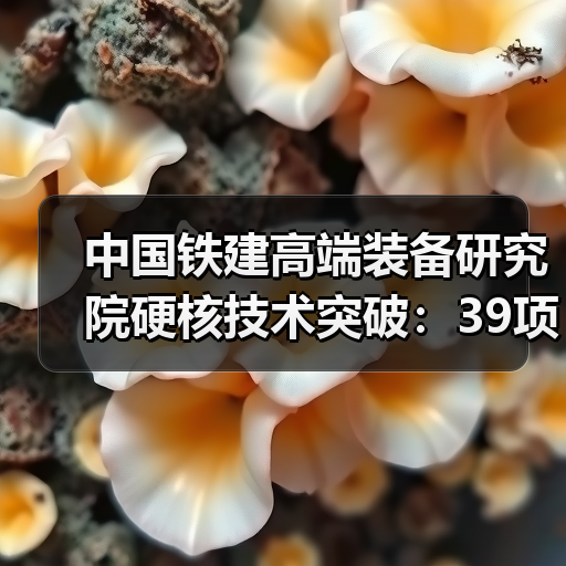 中国铁建高端装备研究院硬核技术突破:39项首台套装备引领未来(图4) 中国铁建高端装备研究院硬核技术突破:39项首台套装备引领未来(图4)