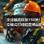 全球最高桩架150米!变幅式打桩船震撼启航(图1) 全球最高桩架150米!变幅式打桩船震撼启航(图1)