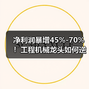 净利润暴增45%-70%!工程机械龙头如何逆势突围?(图3) 净利润暴增45%-70%!工程机械龙头如何逆势突围?(图3)