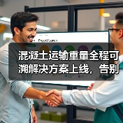 混凝土运输重量全程可溯解决方案上线，告别重量争议
