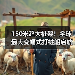 150米超大桩架！全球最大变幅式打桩船启航