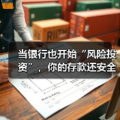 当银行也开始“风险投资”,你的存款还安全吗?(图1) 当银行也开始“风险投资”,你的存款还安全吗?(图1)