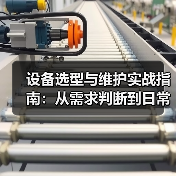 设备选型与维护实战指南:从需求判断到日常保养