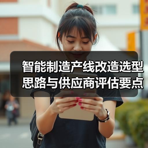 智能制造产线改造选型思路与供应商评估要点